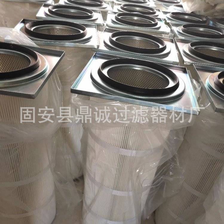 方盖卡盘防静电滤筒方盘卡盘粉尘滤芯安装方式可选褶皱折叠式滤芯