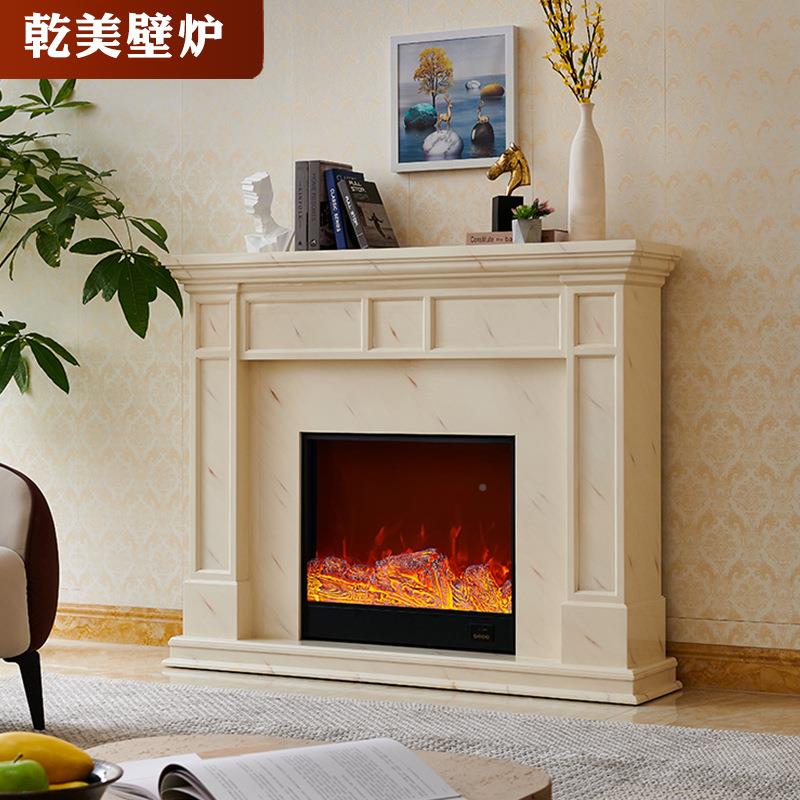 1/1.2/1.5米约265简法式壁炉装饰柜美式家用墅别客厅仿真火焰电取