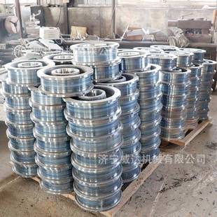 单矿车轮子厂家固定式 矿钢对UKX车轮T型边火车轨道轮H型槽钢工字