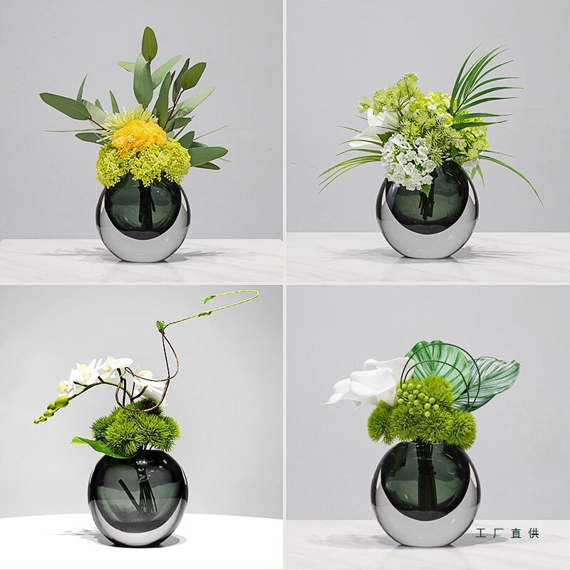 轻奢花艺假花摆件客厅茶几