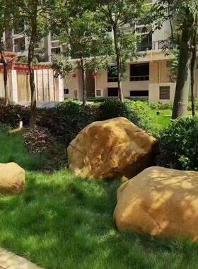 黄蜡林石园景THM观石假山石黄石黄水石鱼驳岸鹅池黄色卵石