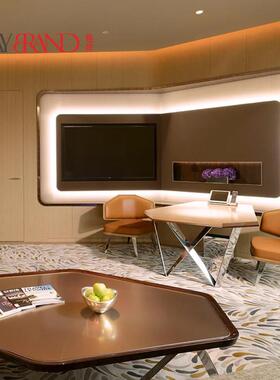 商酒务WIU店客房具定制客厅餐桌沙发床组合家具套连锁酒店家全家