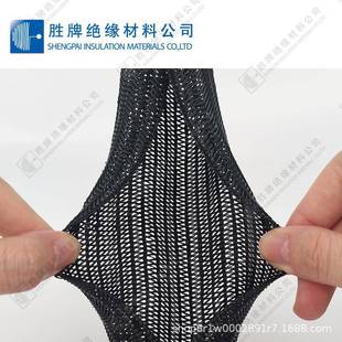 阻燃自卷编织套管式 尼龙材质耐磨LUC性散热性伸缩编性织管家保电
