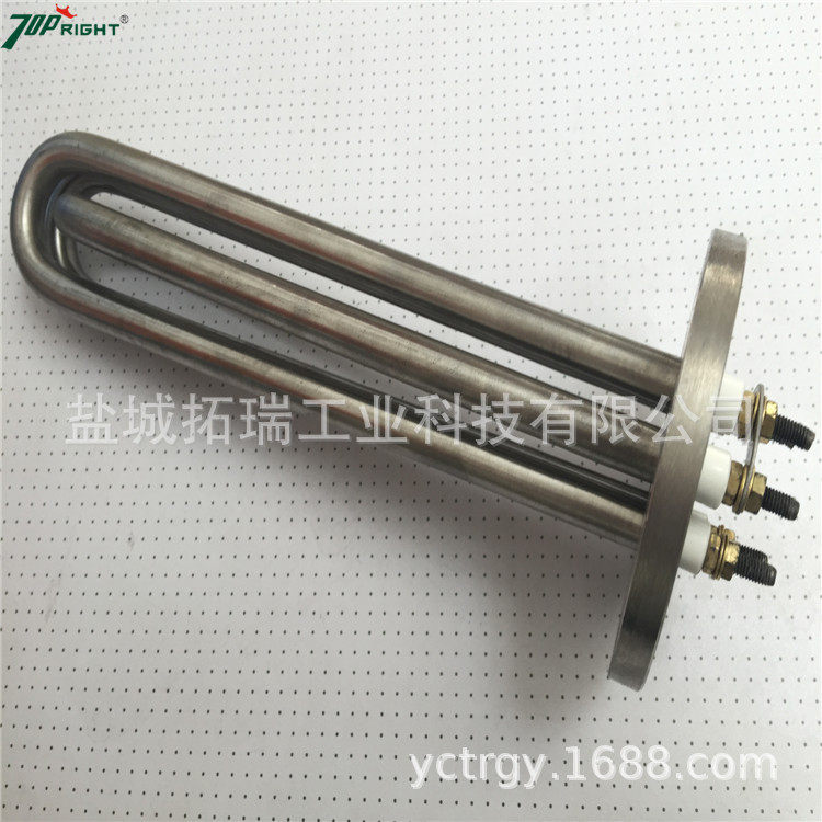 订做各种尺寸不锈钢法兰加热管 液体法兰电热管 锅炉水箱电加热管