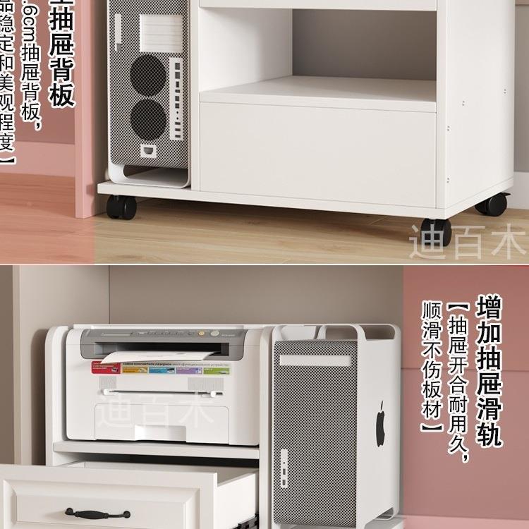 脑主机放置柜桌下置物架打电F96H5795印机架落地纳台机箱式收架机