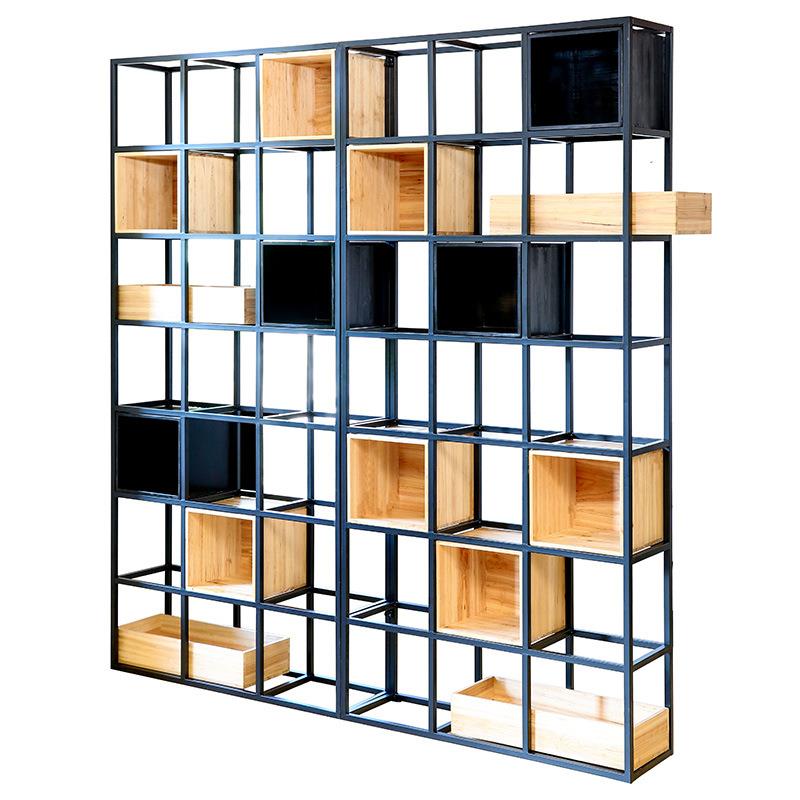 JW489工业风艺隔断屏风办桌屏风挡板公客餐厅隔断铁厅隔断墙简约