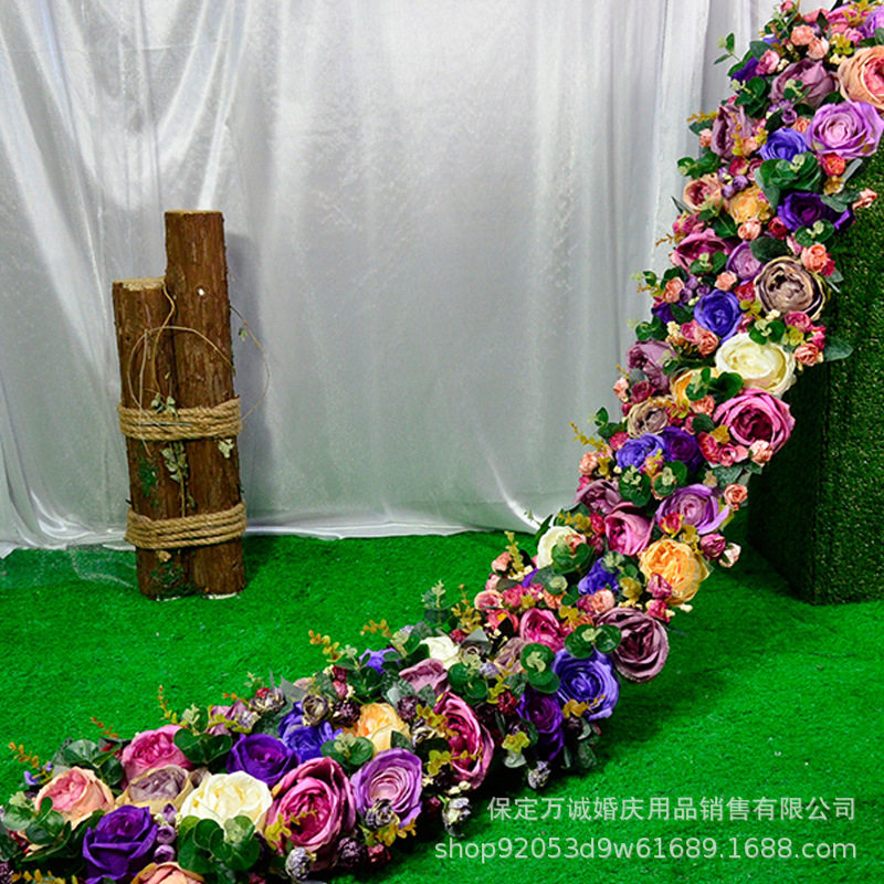 婚庆路引花舞台装饰摆件