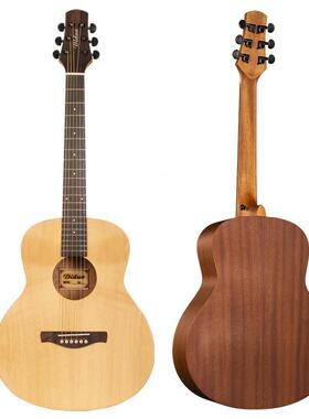 36寸单板云杉木吉他单哑光面民谣吉他giuD-36器tar入门乐JF桶小吉