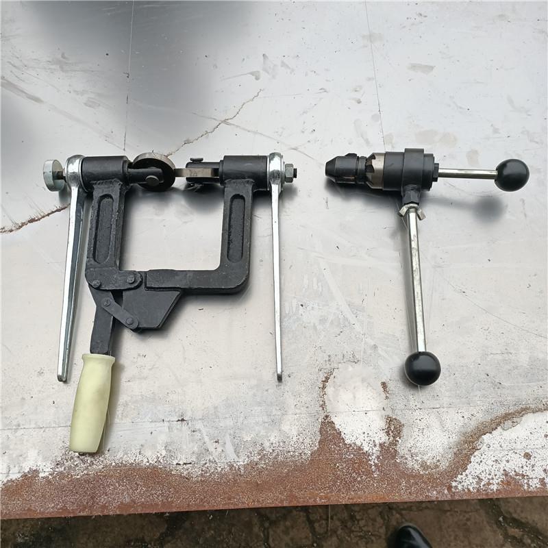 铁路单倒角器轨毛边边清理工具钢DJQ-I型轨钻孔去毛刺轨道手持倒