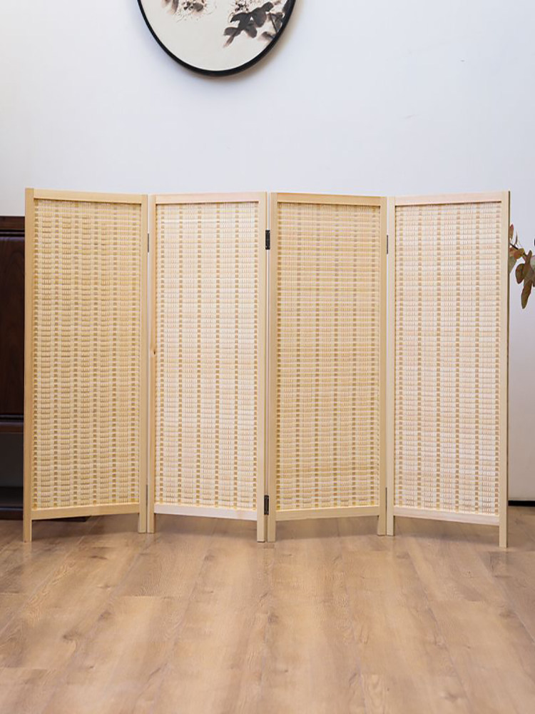 cs屏风隔断竹编儿童幼儿园简易办公室遮挡挡板客厅移动小屏风矮屏
