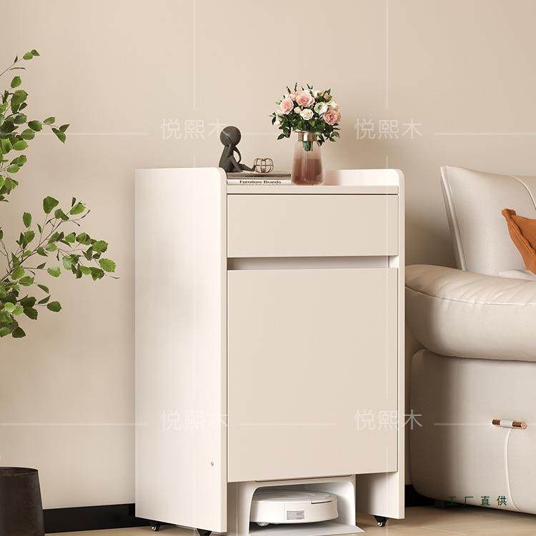 扫地机器人置物柜无品牌/柜通型基站云用鲸收纳柜石头超上方薄柜