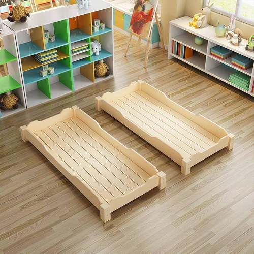 幼儿园小床托午睡叠叠床午休床托幼管班儿园床学小生管UVR午休床