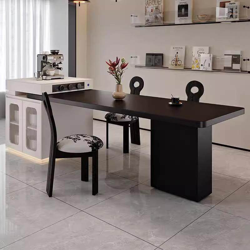 意式现代客岛台餐桌一体IJD可泡茶厅带电磁家炉用餐可伸缩岩板中,住宅家具,岛台,淘宝优惠券,粉丝福利购,淘宝优惠卷