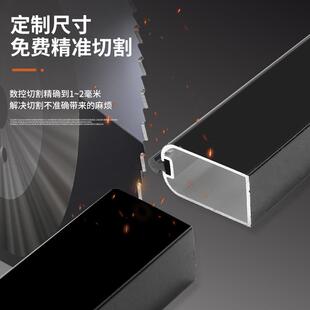 衣柜挂晾杆衣橱横杆铝合金黑TNZ色转角柜内衣杆加衣厚吊通通顶装