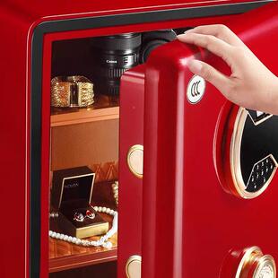 艾斐堡保险柜认证舍列保险箱家用办公全QZM系钢防盗指丽纹+触摸爱