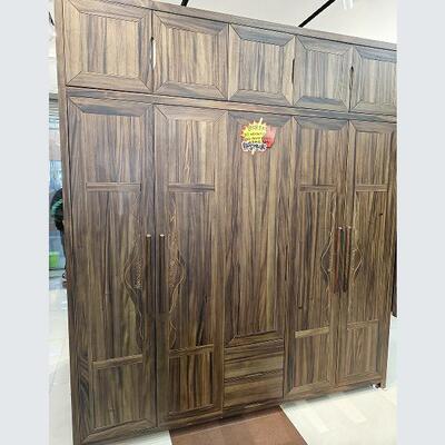 新中式黑胡桃10348木室实木衣柜家用纳卧现代简约平开门收衣橱物