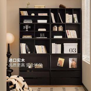 橡胶木实落木组合电视柜自由组HVG合格子柜柜家用客厅餐边储物地