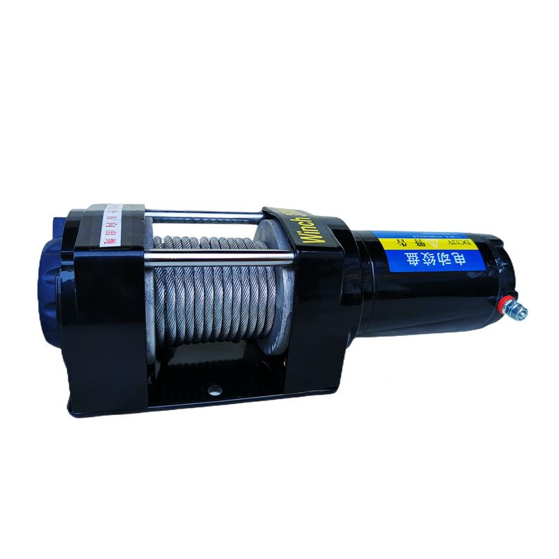 00LB电动绞盘防水车载越野车拖QAQ车自小救汽5车绞3盘小型吊机