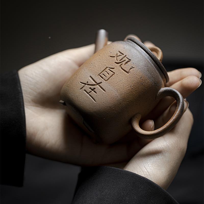 蛮己mjtc柴烧观自在四禅用定茶壶茶日式粗陶家泡茶单壶具方功夫壶