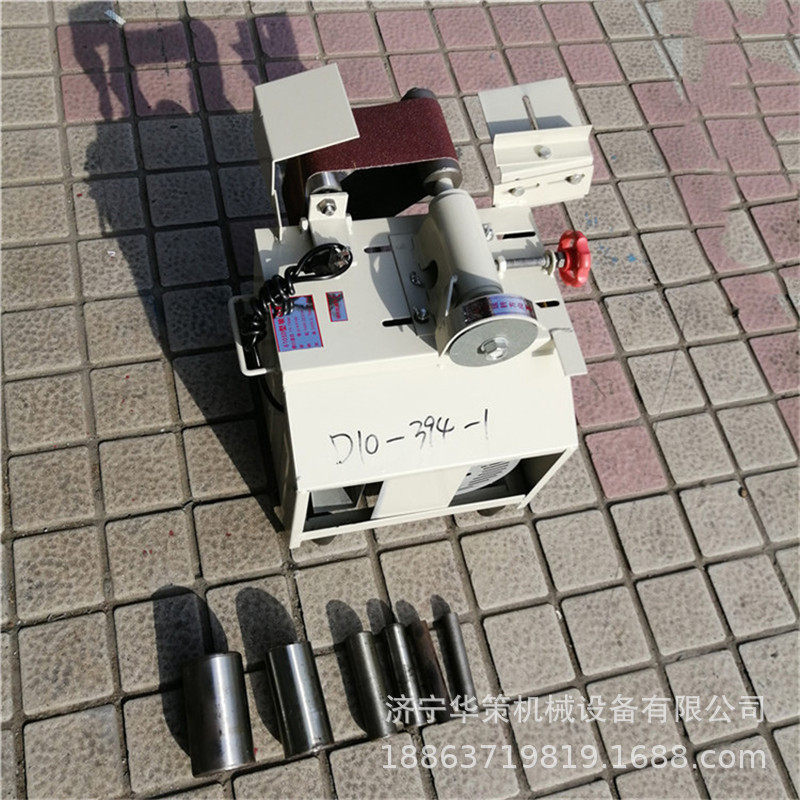 不锈钢电动磨口机 带模具楼梯扶手弧口砂带机 圆管坡口机