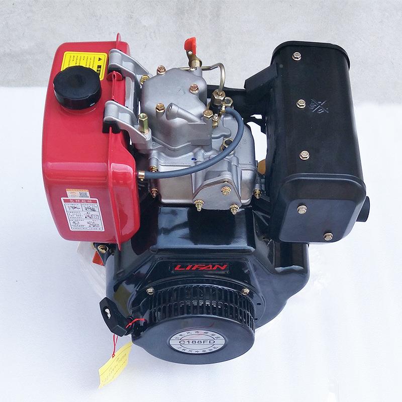 力帆192型1788F单缸风冷10柴油机动力电启D12匹机头水泵SZB清洗动