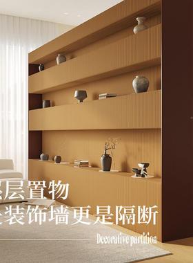 层美轻层14571纸墙多陈列柜物青隔断背景装饰墙风琴屏风艺术置展