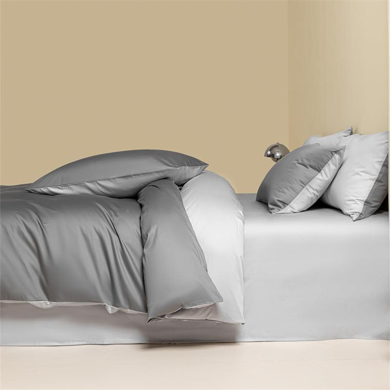 全棉60支件长绒棉缎四贡套被套品纯weilian棉单被罩