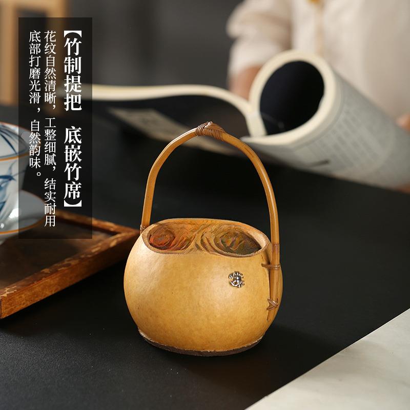 创手工竹编芦提篮小筐无品牌/收纳竹子篮竹点心盒茶具收葫纳意篮