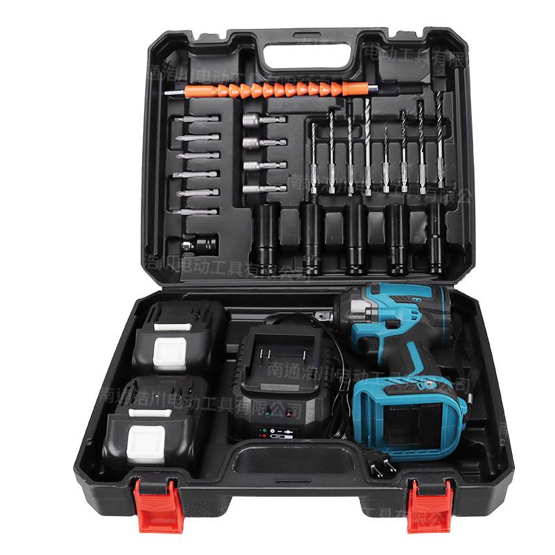 XEV6力50N锂电无刷电动扳手大功率强扭冲击扳手电款多功能充电动