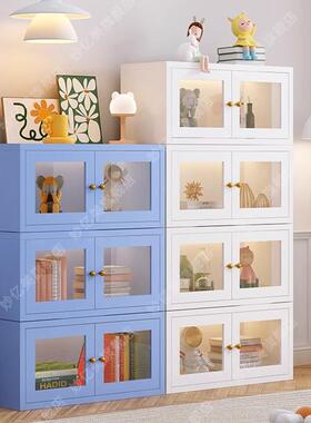 卧室纳储置物台柜衣柜顶柜阳飘窗柜靠墙收74615彩色物柜收纳书架