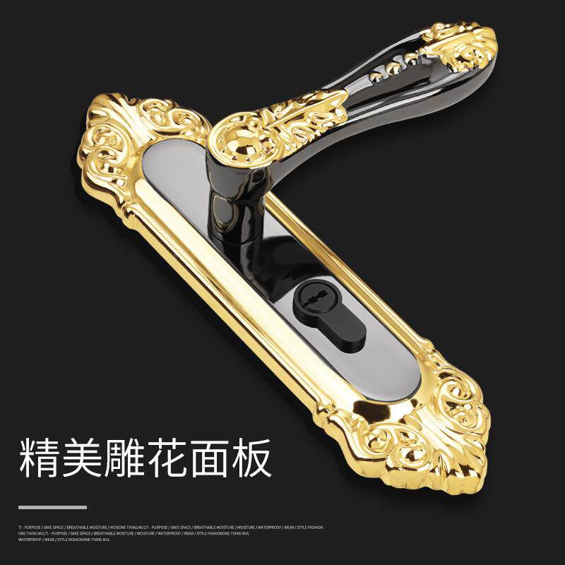 欧式门把室内卧室房家间门锁具用房门锁通用型古JMH典静音木锁门