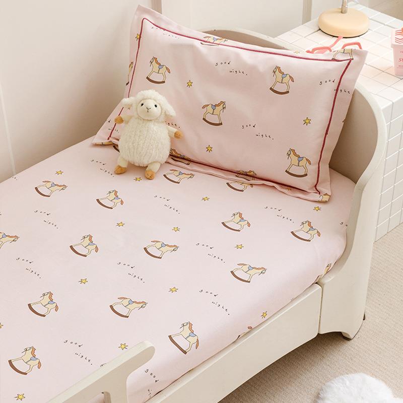 暖洋洋圈·床全棉磨JXX毛卡通儿床笠整皮筋小号1.2m/1童.5m纯棉床