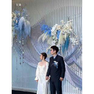 2双02年新款加tj#u+lzn顶密线5帘造型头固定婚庆线帘婚礼舞台装饰