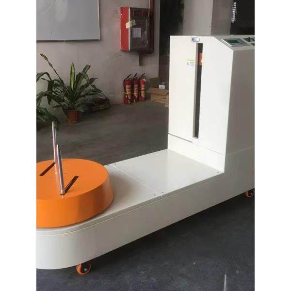 行李箱缠绕机行酒店站港口李打裹包车机小型纸FNA箱包机裹膜机包