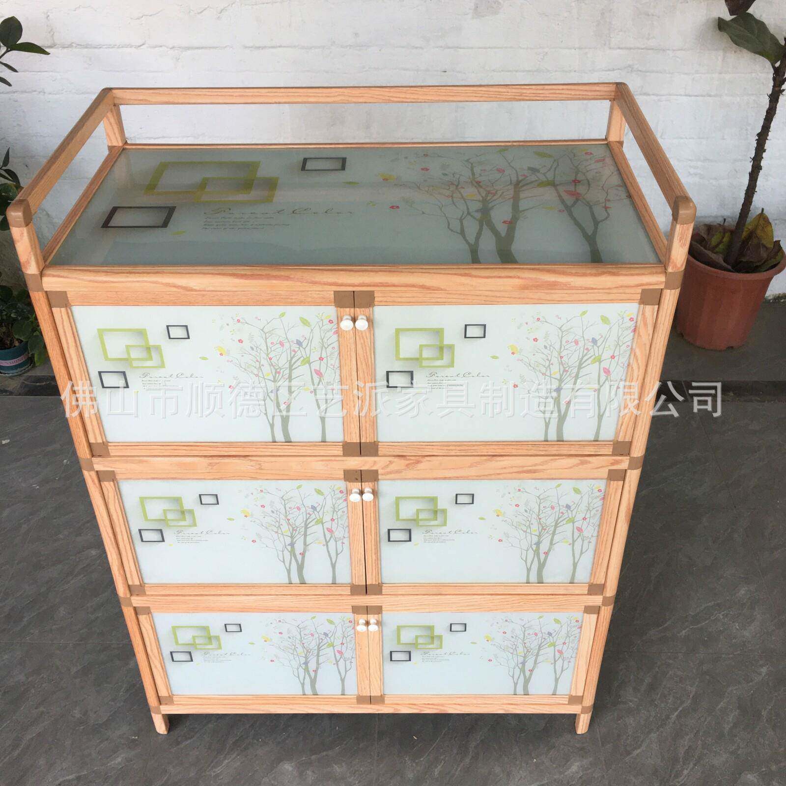铝合金边柜厨房柜子31323储物柜柜简易组装柜碗厨柜茶水餐收纳柜