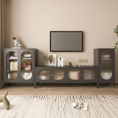 钢HOU客制视柜现代简柜约小户型轻奢边柜电电视台出租屋卧室厅组