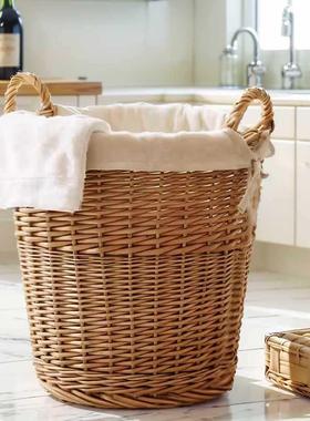 柳装脏衣篮洗SDV衣篮编衣服收纳筐家用衣篓放衣服框篮脏子脏衣篓