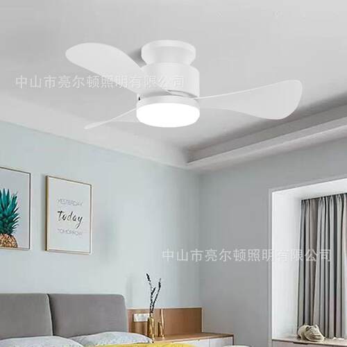 低156层高顶风扇扇灯吊餐顶一体带电的灯卧室阳台简约厅吊吸扇灯
