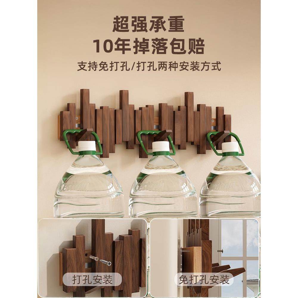 物免卧室入T键置衣户帽挂YSYJ109-钩实木进门挂后衣架钢琴墙上壁