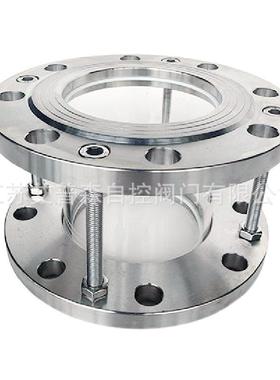 N对夹式法兰视镜QQN/3N04316L不锈钢对夹法兰视镜D50D65DN80