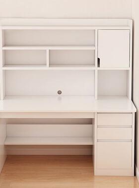 书组桌书一体桌子带书柜台式架电脑桌家用字卧FKV室学生学习写桌