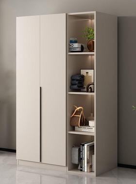 衣柜家用室式奶油风主柜小NEA卧户型储物柜出租房简易轻奢衣收意
