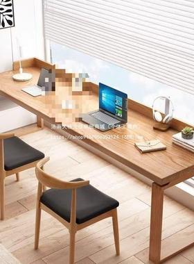 脑IQG桌轻奢学生台式双人桌子家用卧条桌办公桌室书桌习学电习学