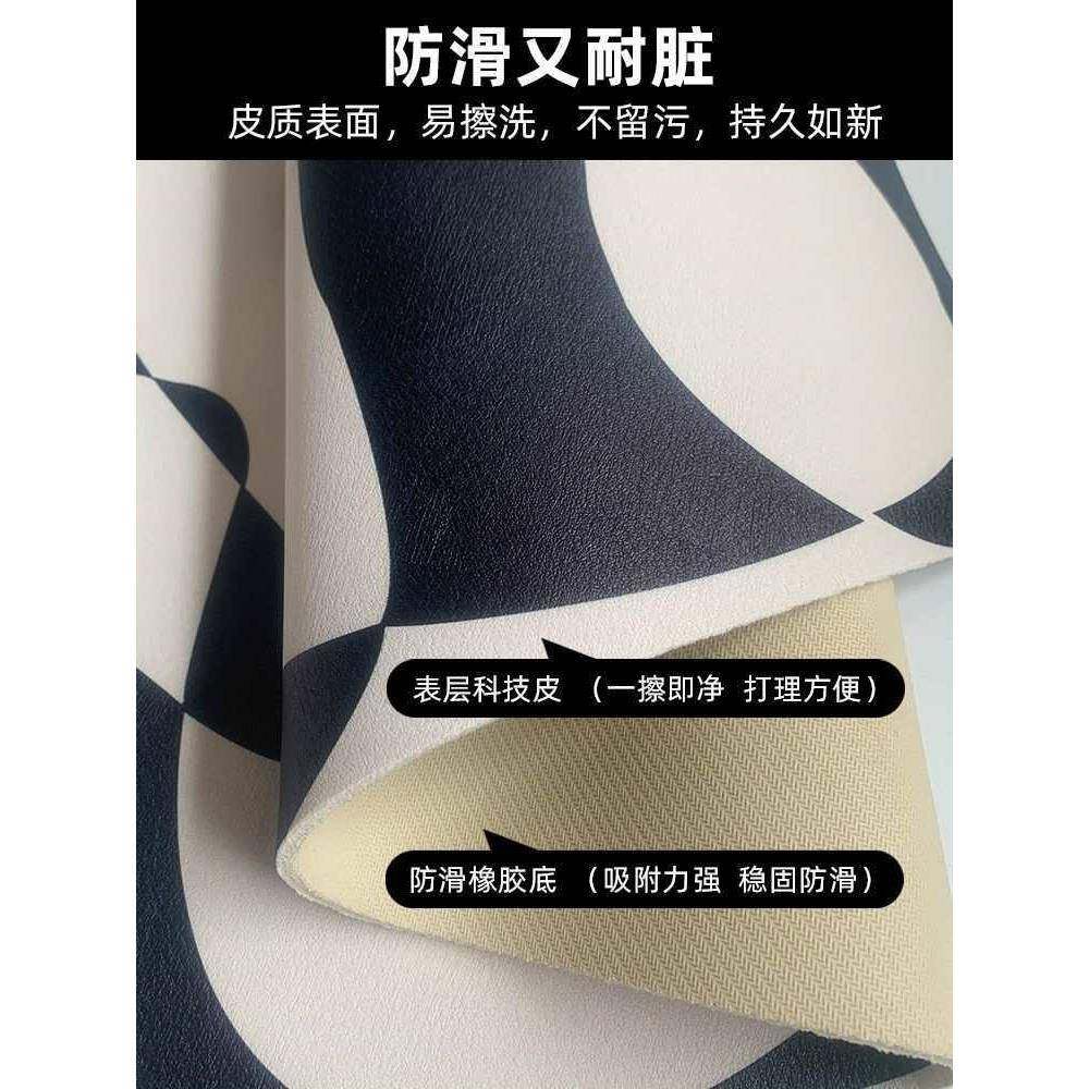 科技法革免洗皮地垫轻式黑石F87SJSH8入户门垫地毯裁剪可门口进门
