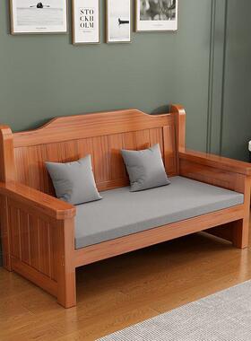 实台木长椅沙发椅冬两用小户型阳卧室客厅三夏四人UWB人休闲靠背