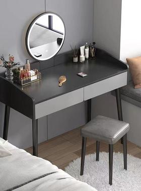 室梳妆台卧现简约小型化妆台镜小户型CUH化妆代柜网主卧简易化妆