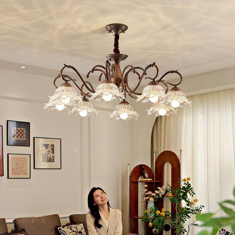 法厅式中古风吊客厅灯美卧式复古感餐灯室灯大厅灯主灯具183全屋,家装灯饰光源,智能吊灯,淘宝优惠券,粉丝福利购,淘宝优惠卷