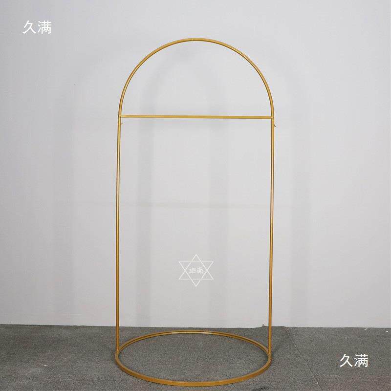 新款婚道具示架牌架指子背景架婚礼花迎宾区铁艺方麦太保形庆拱门