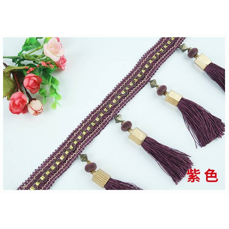 绒珠吊球窗帘花边配件厂家直销中式窗帘帘头珠子吊穗流苏家纺辅料