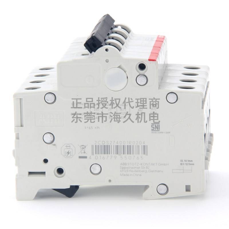 ABB低压开关S200系列交流断路器S204-C1;2CDS254001R0014